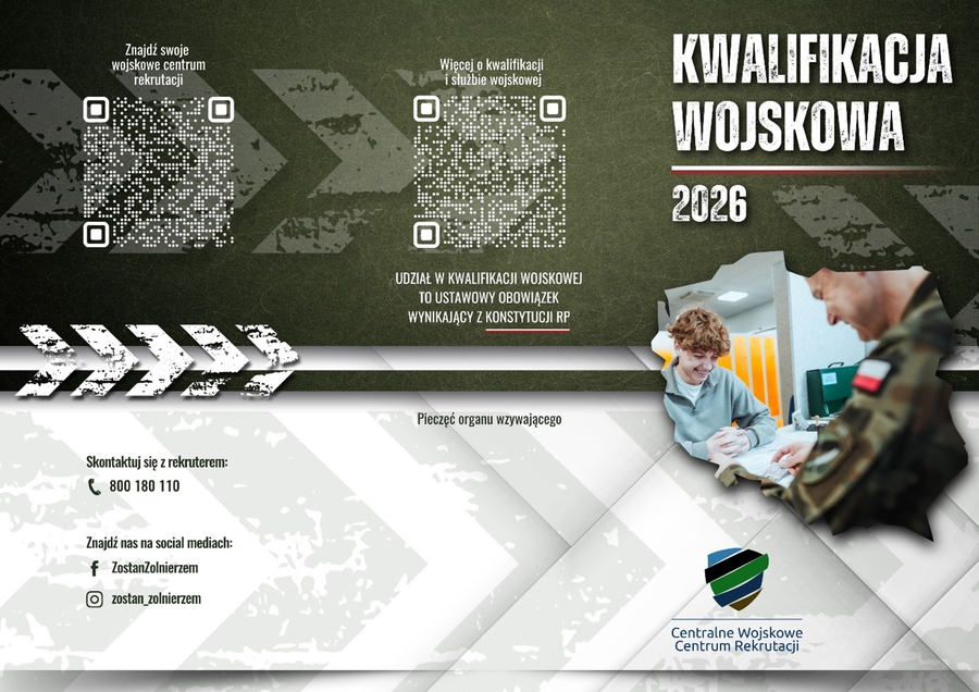 Ulotka Informacyjna Kwalifikacja Wojskowa 2026